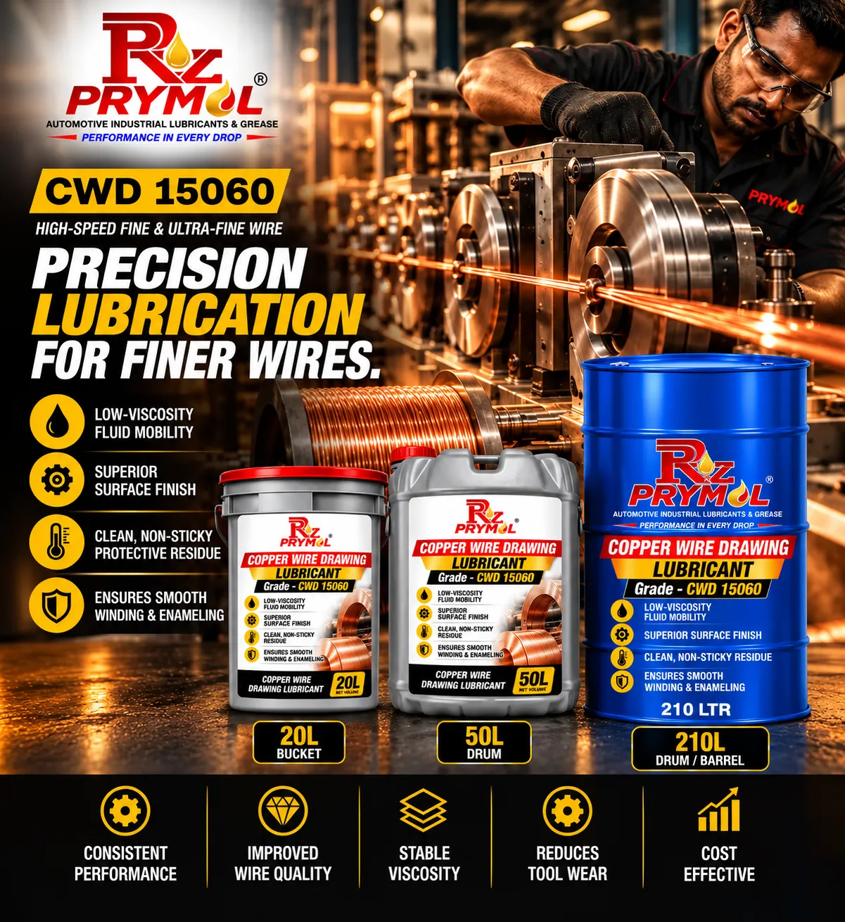 Prymol CWD 15060 Copper Wire Drawing Lubricant